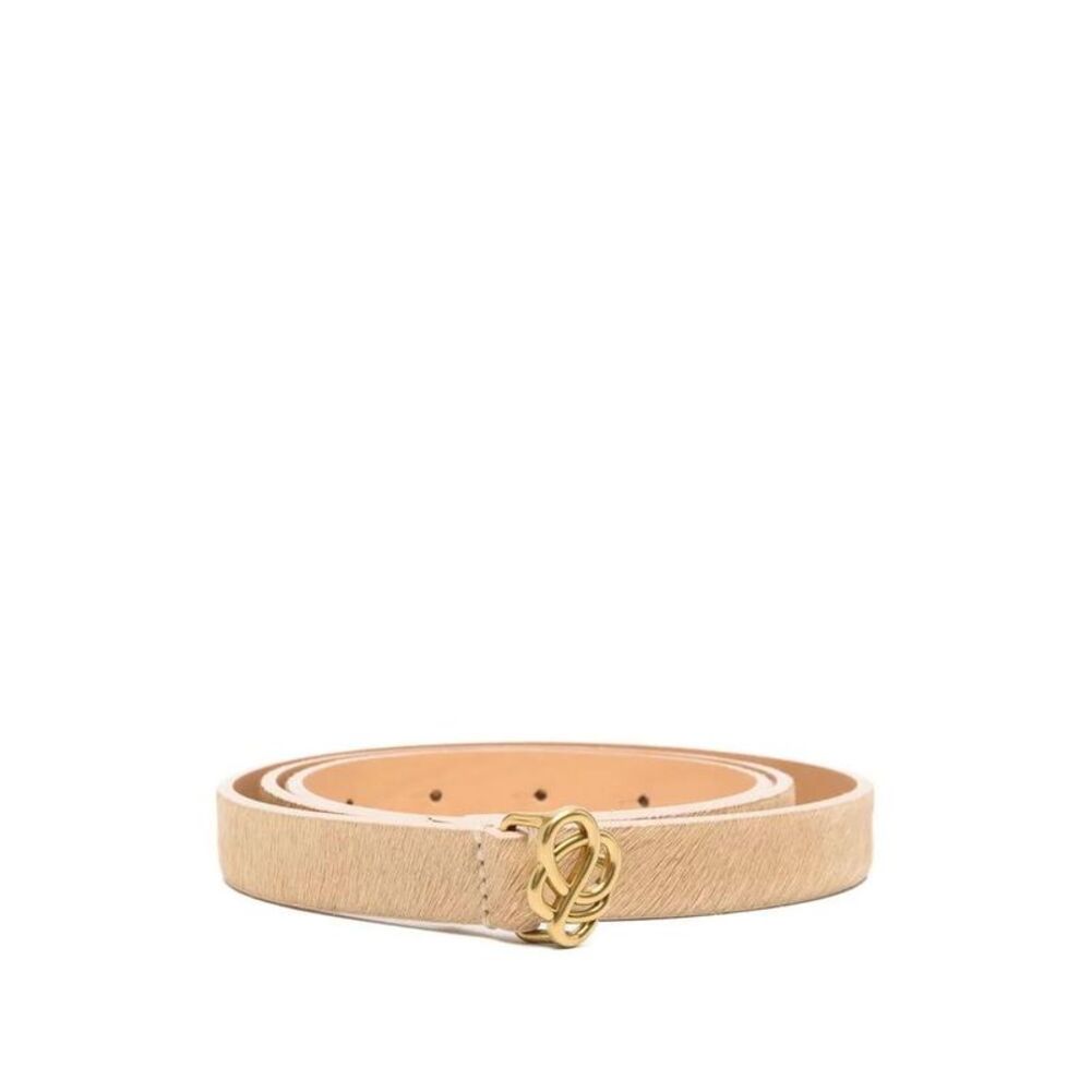 BY MALENE BIRGER Women's Leather Belt with Decorative Buckle Women BROWN Belts